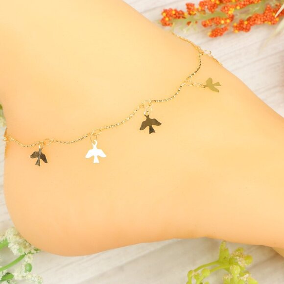 "Handmade Anklet – Elegant & Delicate Jewelry for Women | UNVRC1031 - Picture 1 of 10